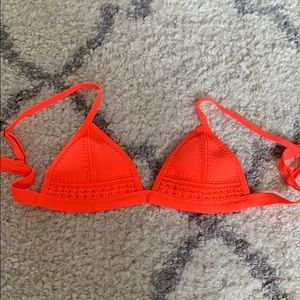 Neon pink triangl bikini top!